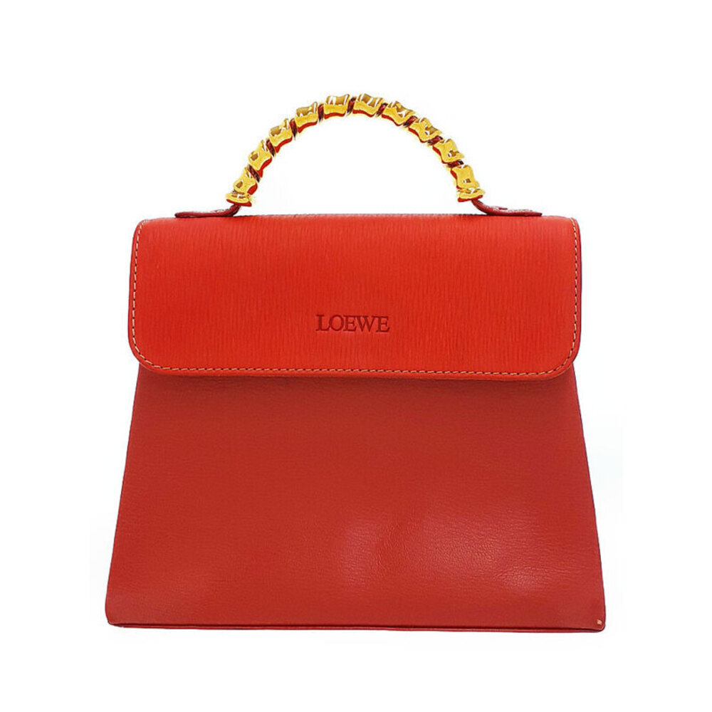 Loewe Shoulder Leather Handbag Bag Velzquez - Picture 2 of 9